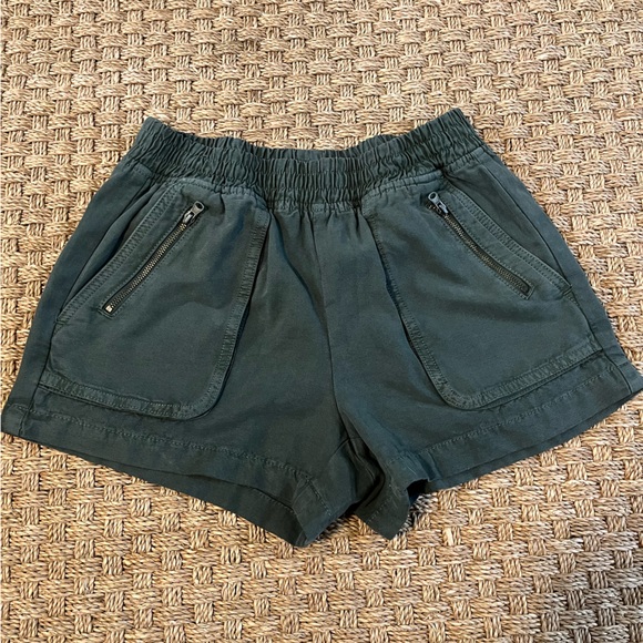 Aerie Forest Green Shorts - Picture 1 of 8